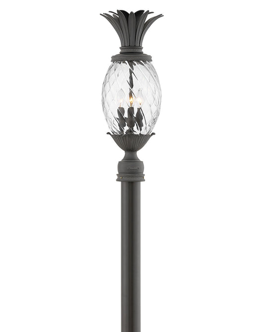 Hinkley Lighting Plantation Extra Large Post Top or Pier Mount Lantern 12v Museum Black Low Voltage 12V LED Bulb(s) Included 2121MB-LV