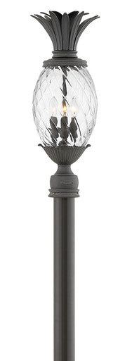 Hinkley Lighting Plantation Medium Post Top or Pier Mount Lantern Museum Black 2121MB