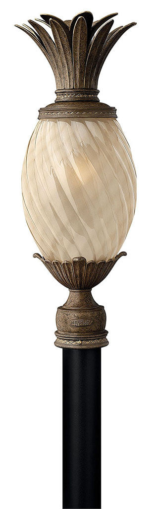 Hinkley Lighting Plantation Medium Post Top or Pier Mount Lantern Pearl Bronze 2121PZ