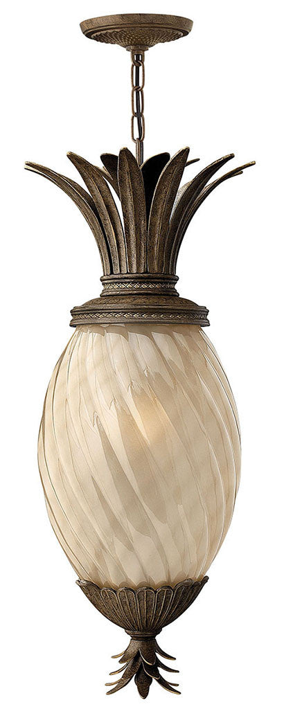 Hinkley Lighting Plantation Medium Hanging Lantern Pearl Bronze 2122PZ