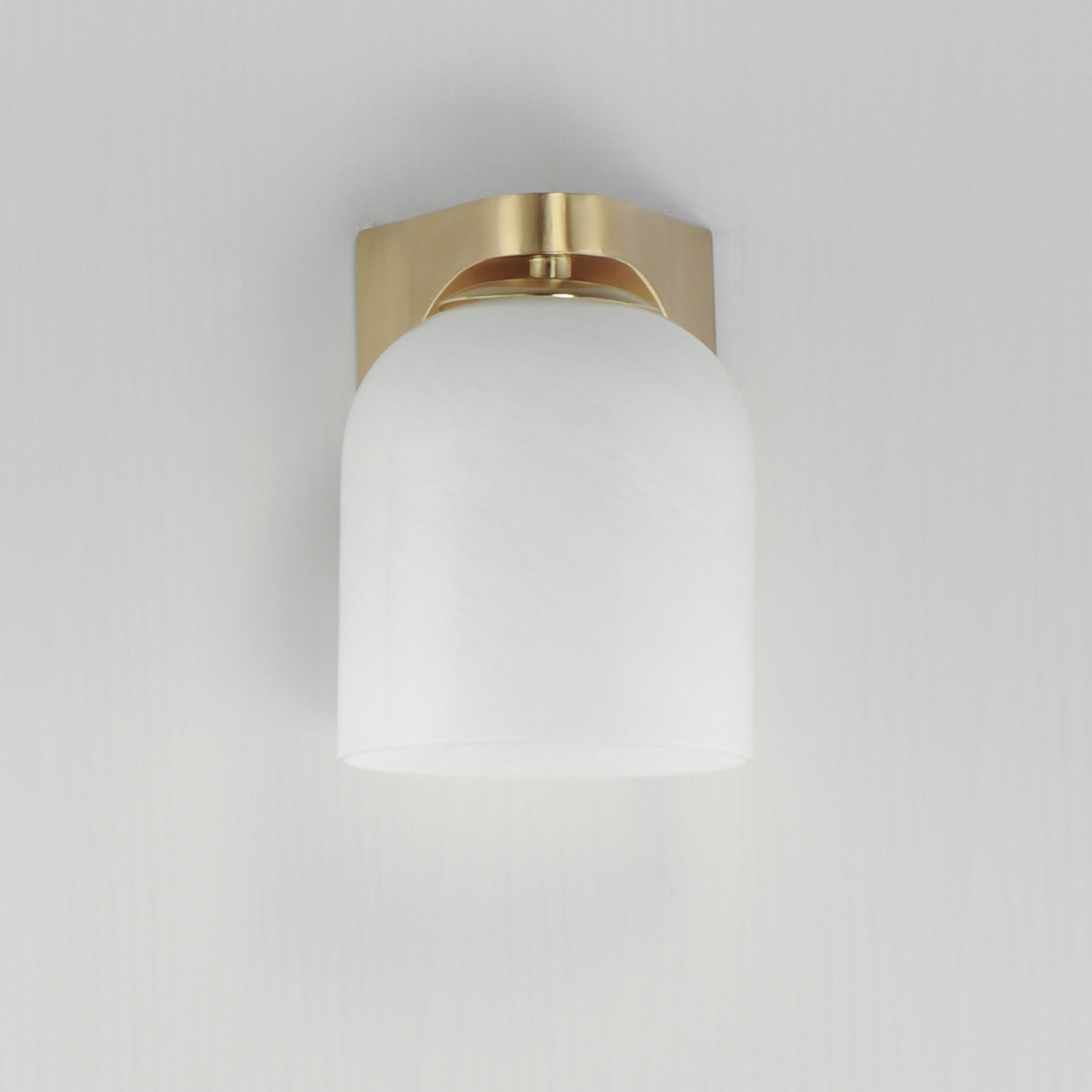 Maxim Scoop 1-Light Bath Vanity in Natural Aged Brass 21231MRNAB