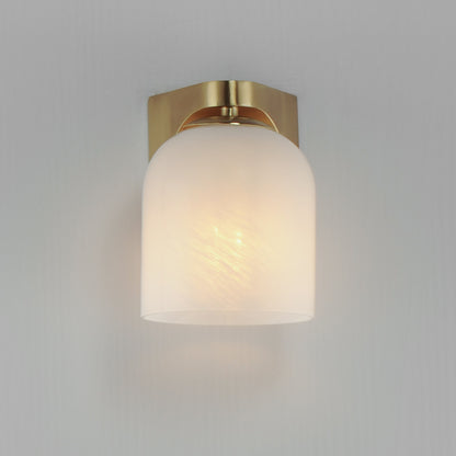 Maxim Scoop 1-Light Bath Vanity in Natural Aged Brass 21231MRNAB