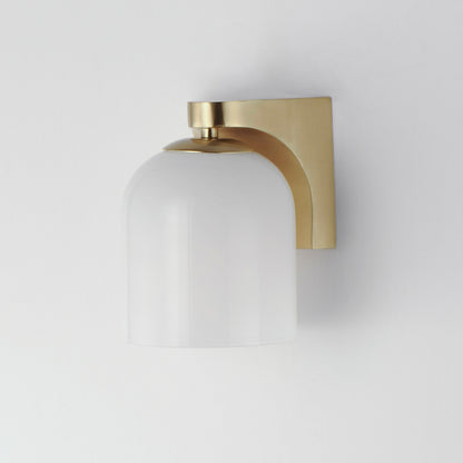 Maxim Scoop 1-Light Bath Vanity in Natural Aged Brass 21231MRNAB