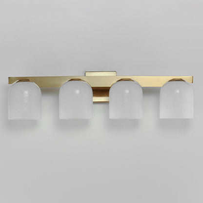 Maxim Scoop 4-Light Bath Vanity in Natural Aged Brass 21234MRNAB