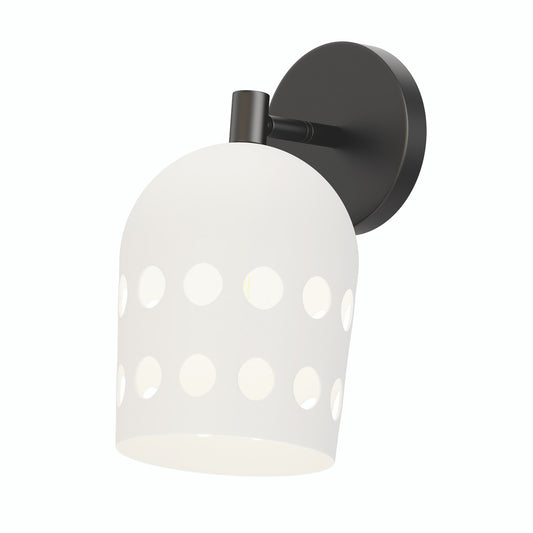 Maxim Dottie 1-Light Adjustable Sconce in Black 21241WTBK