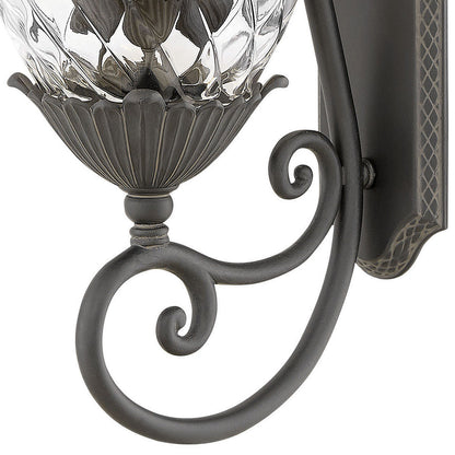 Hinkley Lighting Plantation Medium Wall Mount Lantern Museum Black 2124MB