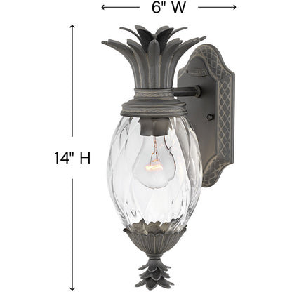 Hinkley Lighting Plantation Extra Small Wall Mount Lantern Museum Black 2126MB