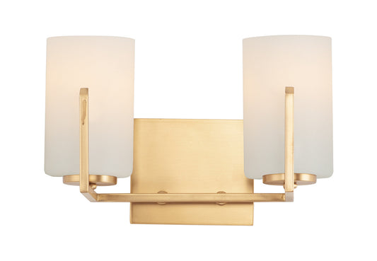 Maxim Dart 2-Light Bath Vanity in Satin Brass 21282SWSBR