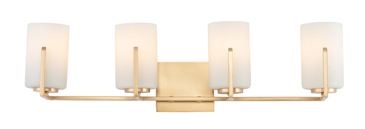 Maxim Dart 4-Light Bath Vanity in Satin Brass 21284SWSBR