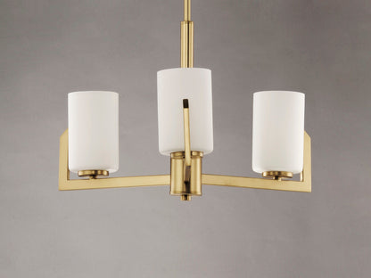 Maxim Dart 3-Light Chandelier in Satin Brass 21285SWSBR