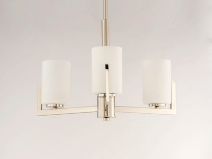 Maxim Dart 3-Light Chandelier in Satin Nickel 21285SWSN