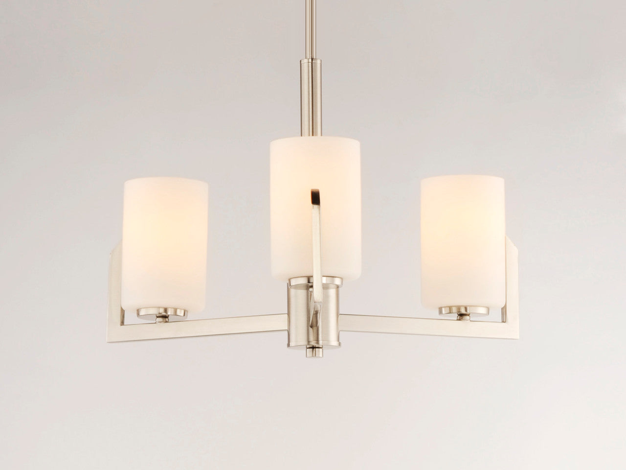 Maxim Dart 3-Light Chandelier in Satin Nickel 21285SWSN