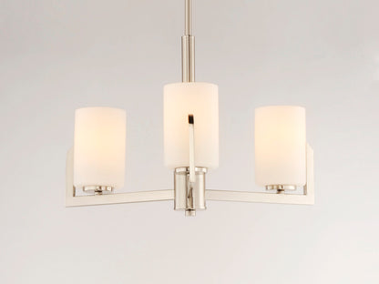 Maxim Dart 3-Light Chandelier in Satin Nickel 21285SWSN