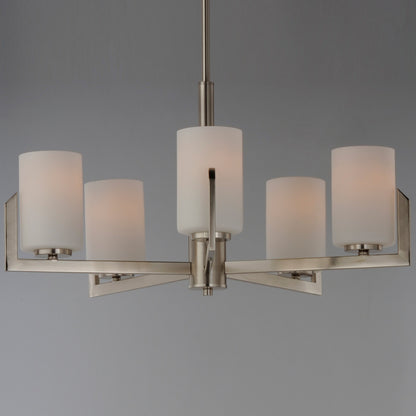 Maxim Dart 5-Light Chandelier in Satin Nickel 21286SWSN