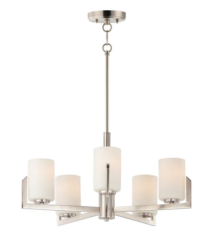 Maxim Dart 5-Light Chandelier in Satin Nickel 21286SWSN