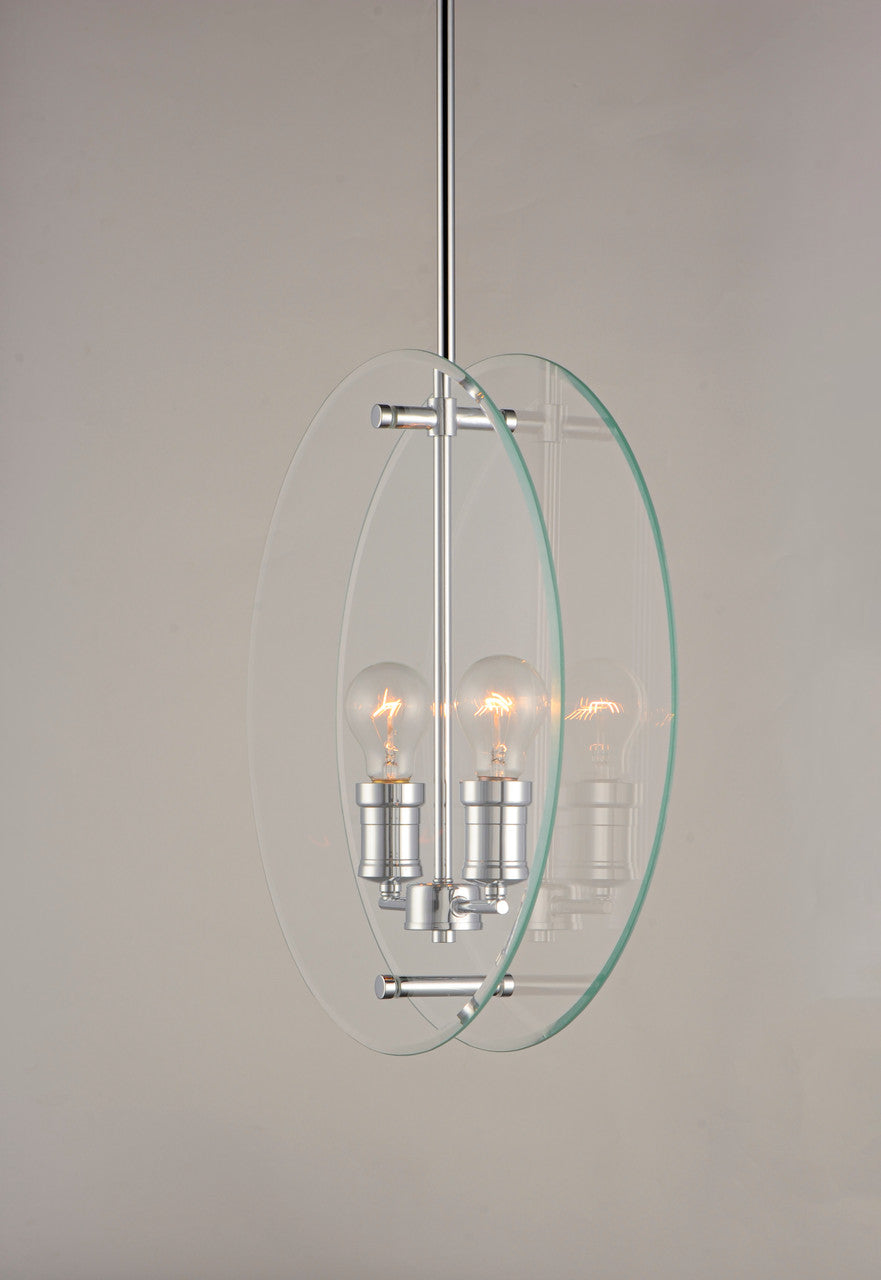 Maxim Looking Glass 2-Light Pendant in Polished Chrome 21298CLPC