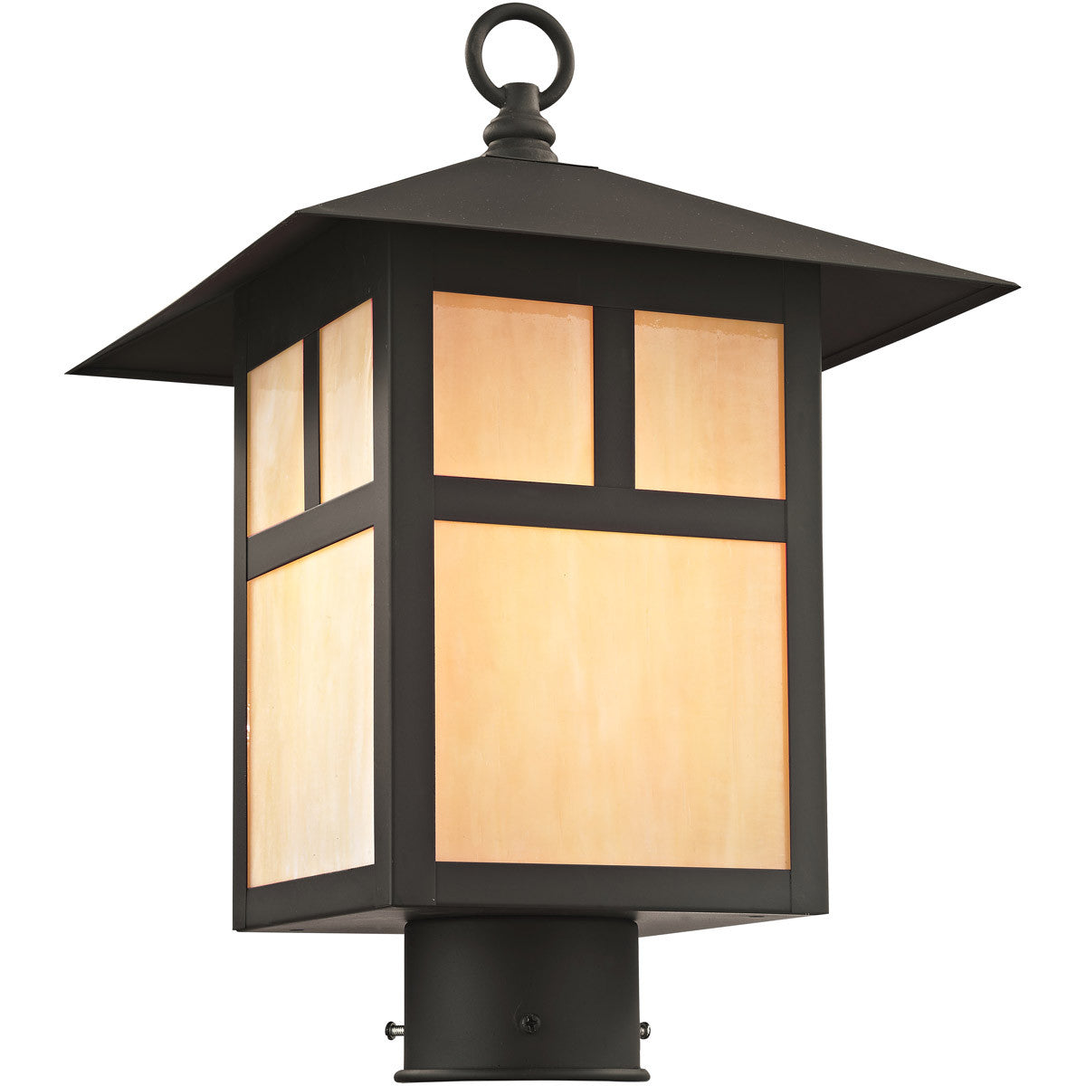 Livex Lighting Montclair Mission Collection 1 Light Bronze Outdoor Post Lantern in Bronze 2134-07