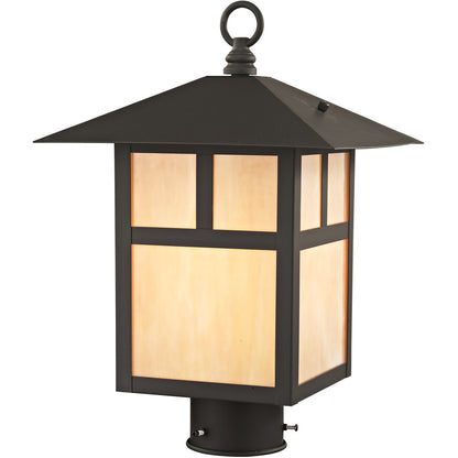 Livex Lighting Montclair Mission Collection 1 Light Bronze Outdoor Post Lantern in Bronze 2134-07