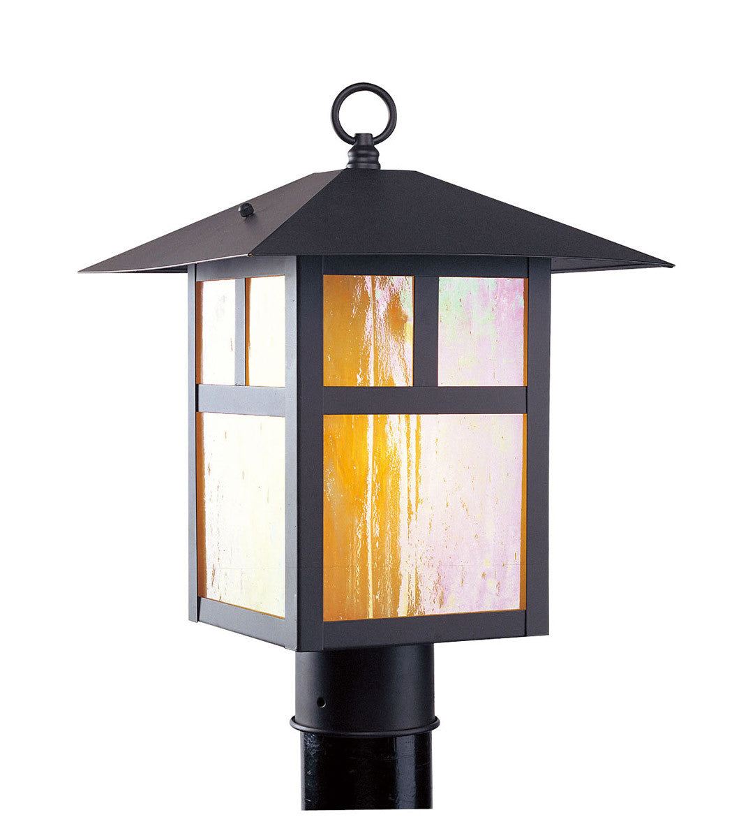 Livex Lighting Montclair Mission Collection 1 Light Bronze Outdoor Post Lantern in Bronze 2134-07