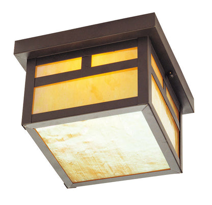 Livex Lighting Montclair Mission Collection 1 Light Bronze Outdoor Ceiling Mount in Bronze 2138-07