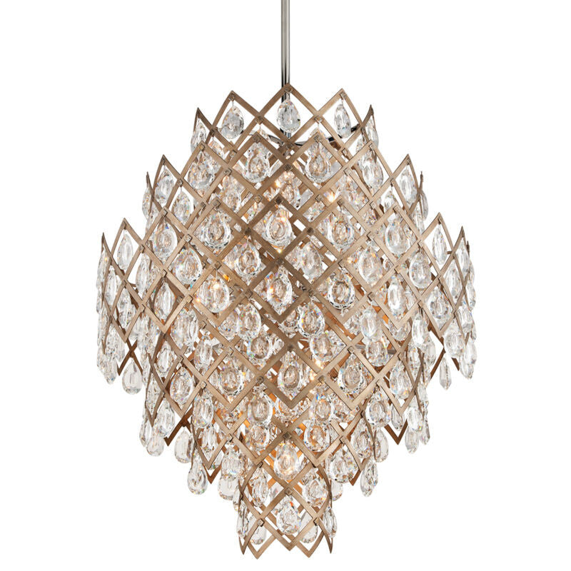 Corbett Lighting Tiara Chandelier in Vienna Bronze 214-411