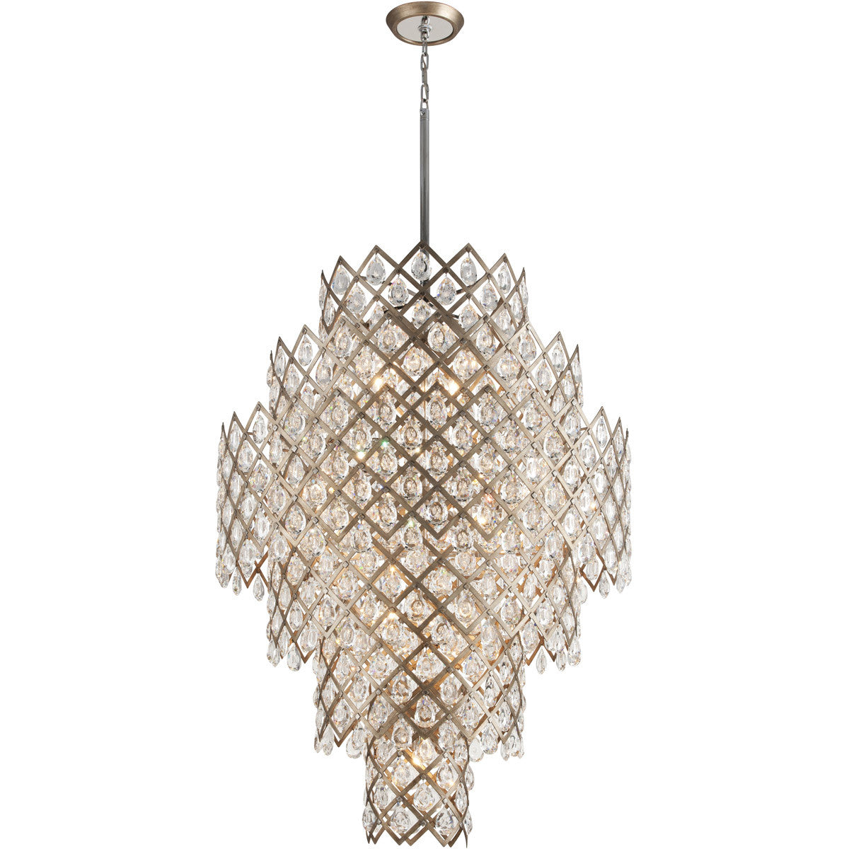 Corbett Lighting Tiara Chandelier in Vienna Bronze 214-717