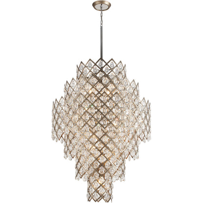 Corbett Lighting Tiara Chandelier in Vienna Bronze 214-717