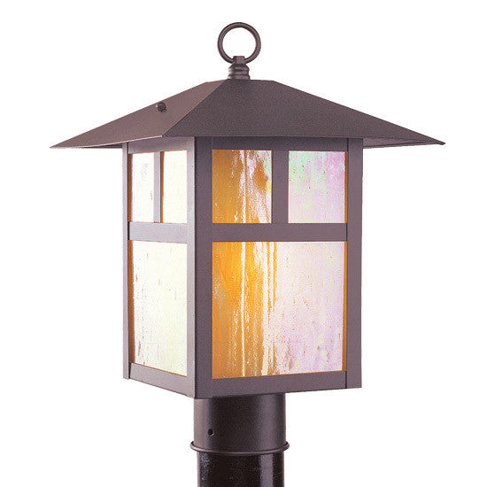 Livex Lighting Montclair Mission Collection 1 Light Bronze Outdoor Post Lantern in Bronze 2140-07