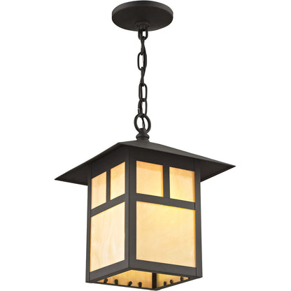 Livex Lighting Montclair Mission Collection 1 Light Bronze Outdoor Chain Lantern  in Bronze 2141-07