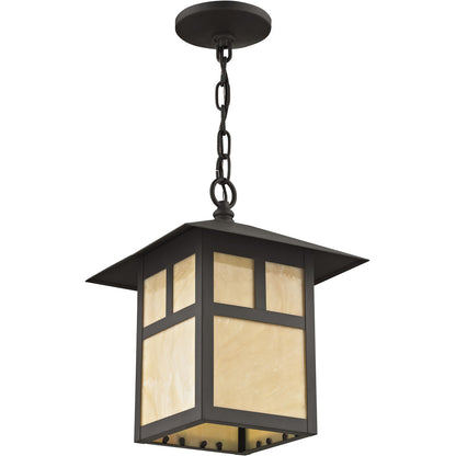 Livex Lighting Montclair Mission Collection 1 Light Bronze Outdoor Chain Lantern  in Bronze 2141-07