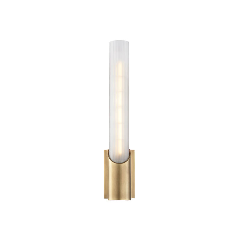 Hudson Valley Lighting Pylon Wall Sconce in Aged Brass 2141-AGB