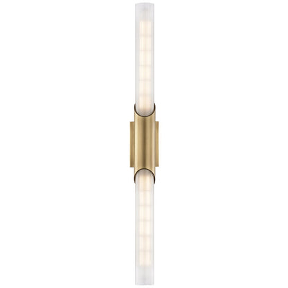 Hudson Valley Lighting Pylon Wall Sconce in Aged Brass 2142-AGB