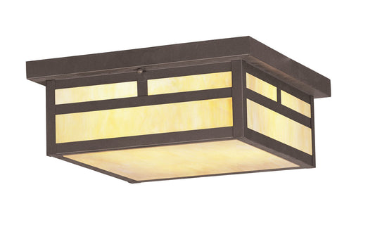 Livex Lighting Montclair Mission Collection 3 Light Bronze Outdoor Ceiling Mount in Bronze 2146-07