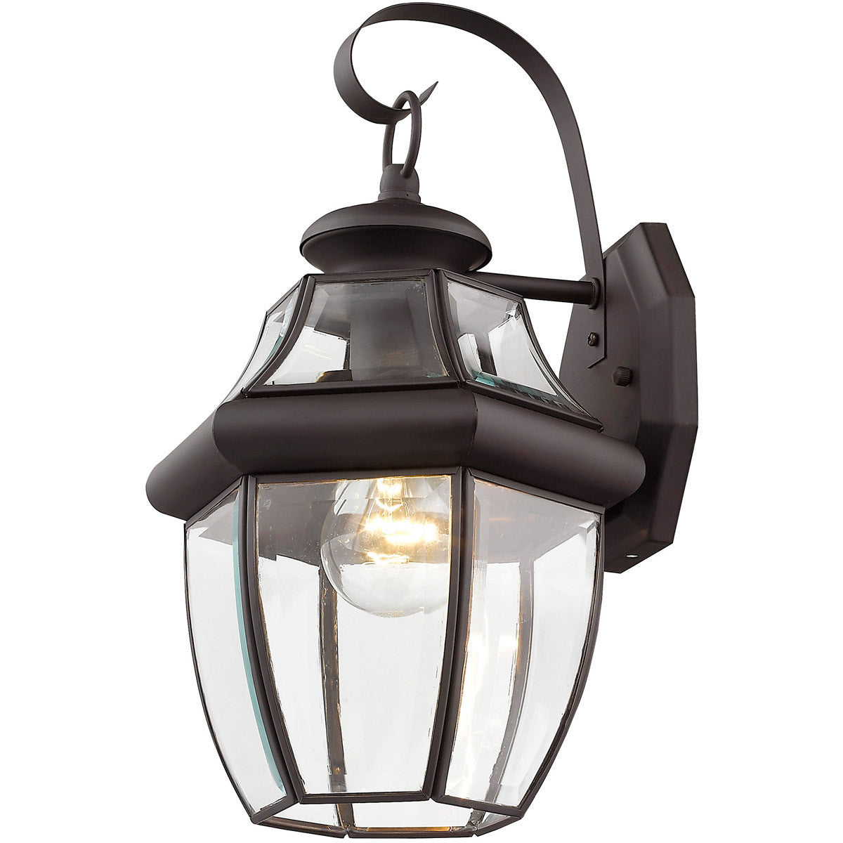 Livex Lighting Monterey Collection 1 Light Bronze Outdoor Wall Lantern in Bronze 2151-07