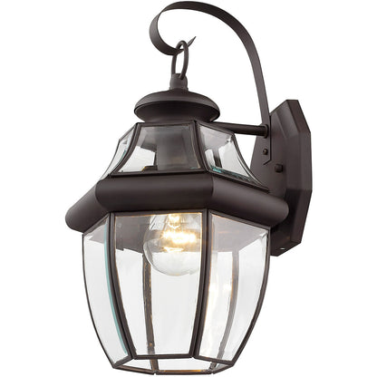 Livex Lighting Monterey Collection 1 Light Bronze Outdoor Wall Lantern in Bronze 2151-07