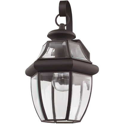 Livex Lighting Monterey Collection 1 Light Bronze Outdoor Wall Lantern in Bronze 2151-07