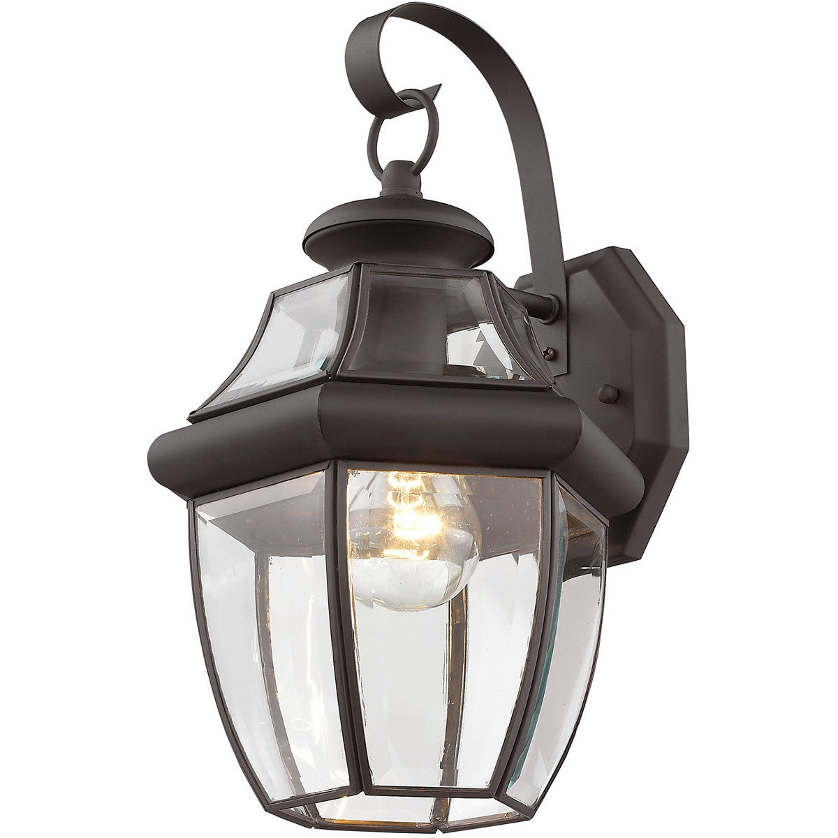 Livex Lighting Monterey Collection 1 Light Bronze Outdoor Wall Lantern in Bronze 2151-07