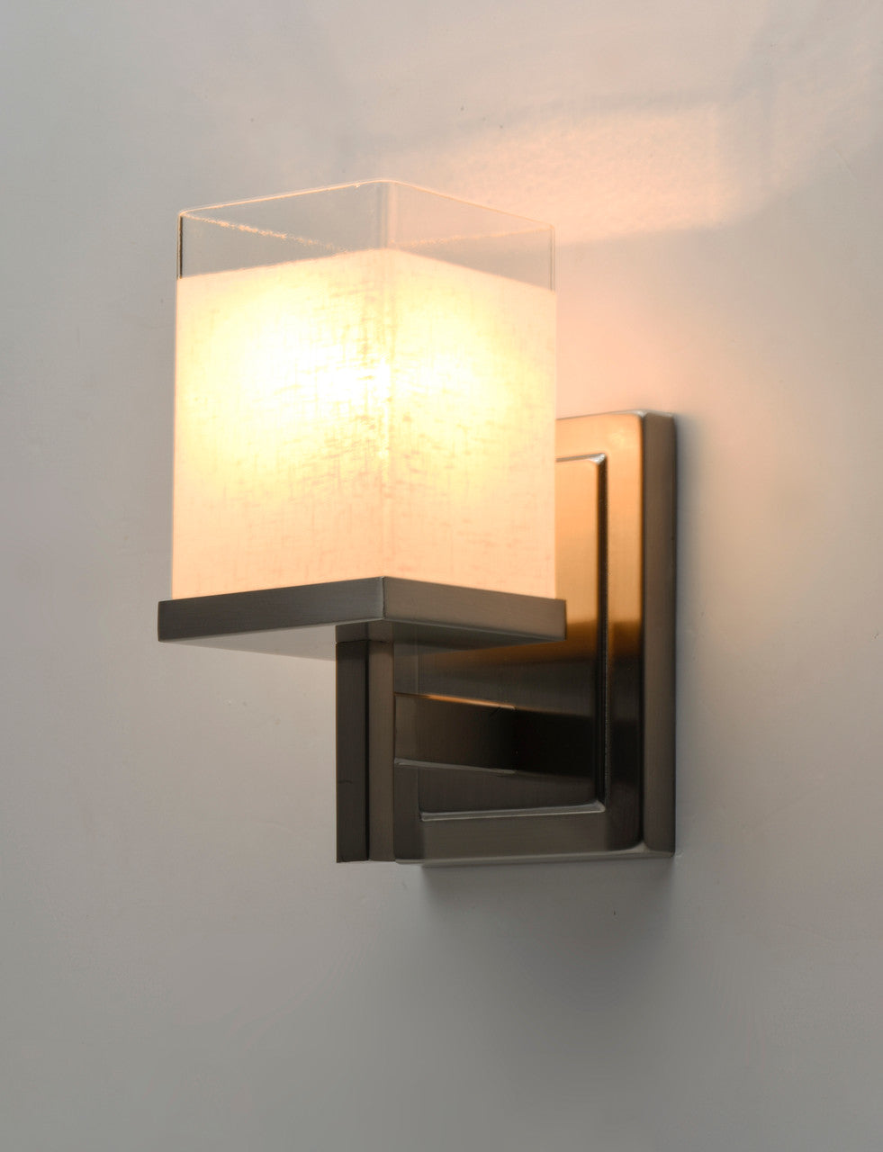 Maxim Tetra 1-Light Wall Sconce in Satin Nickel 2151LNSN