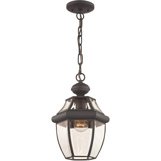 Livex Lighting Monterey Collection 1 Light Bronze Outdoor Chain Lantern  in Bronze 2152-07