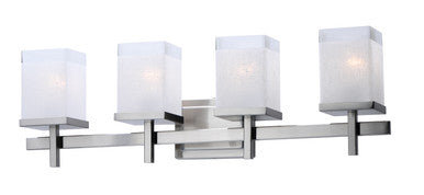 Maxim Tetra 4-Light Bath Vanity in Satin Nickel 2154LNSN