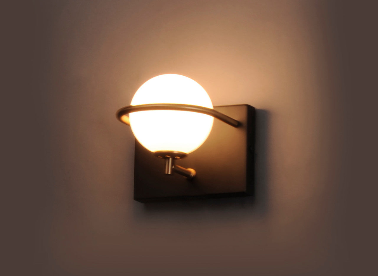 Maxim Revolve 1-Light LED Wall Sconce in Black / Gold 21601SWBKGLD