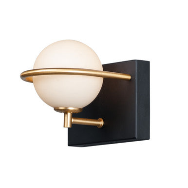 Maxim Revolve 1-Light LED Wall Sconce in Black / Gold 21601SWBKGLD