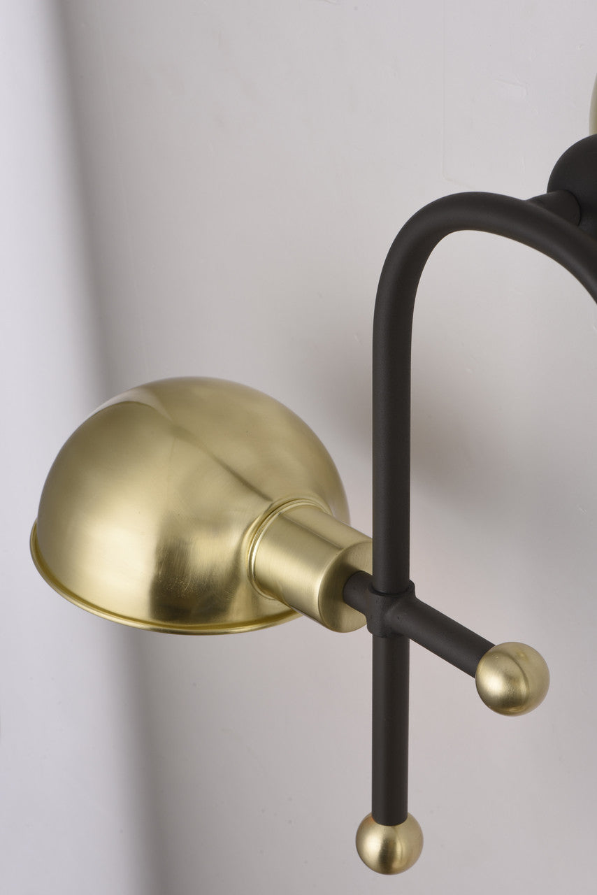 Maxim Mingle 2-Light LED Wall Sconce in Bronze / Satin Brass 21662WTBZSBR