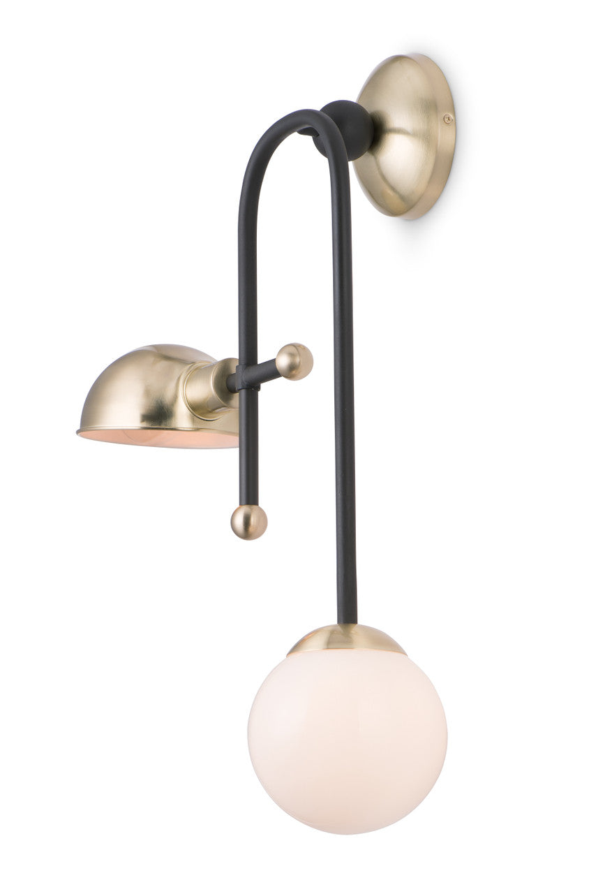 Maxim Mingle 2-Light LED Wall Sconce in Bronze / Satin Brass 21662WTBZSBR