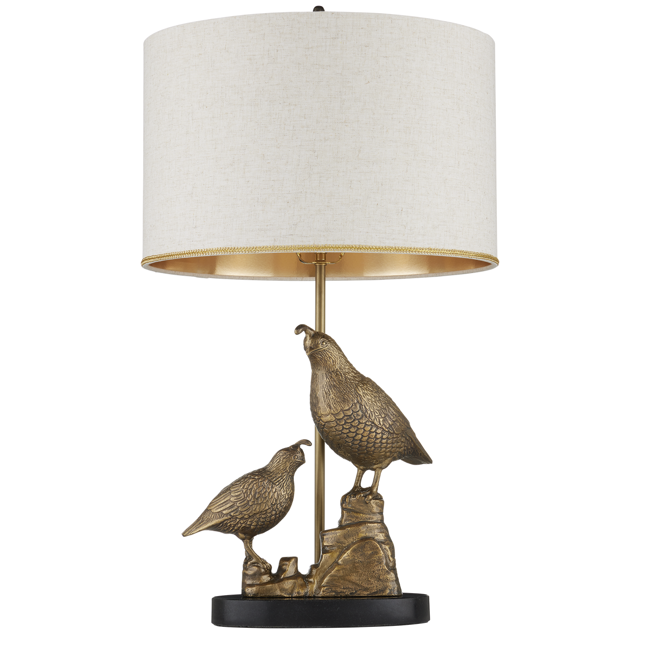 Currey & Co. Codorniz Brass Table Lamp 6000-0886