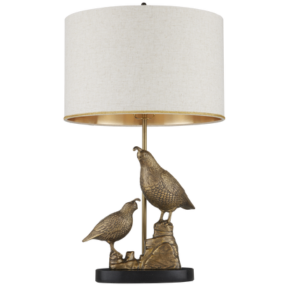 Currey & Co. Codorniz Brass Table Lamp 6000-0886