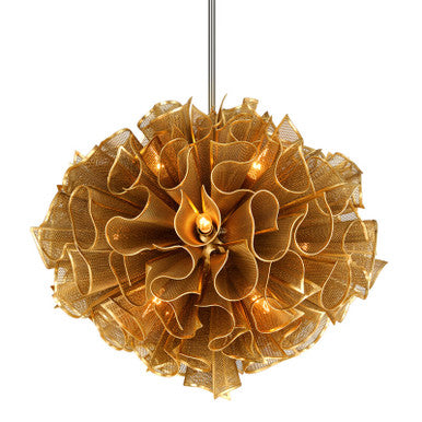 Corbett Lighting Pulse Chandelier in Gold Leaf 218-412