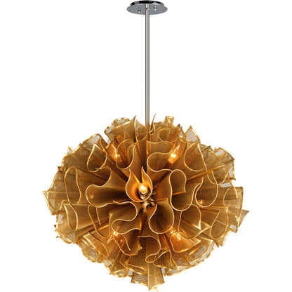 Corbett Lighting Pulse Chandelier in Gold Leaf 218-412