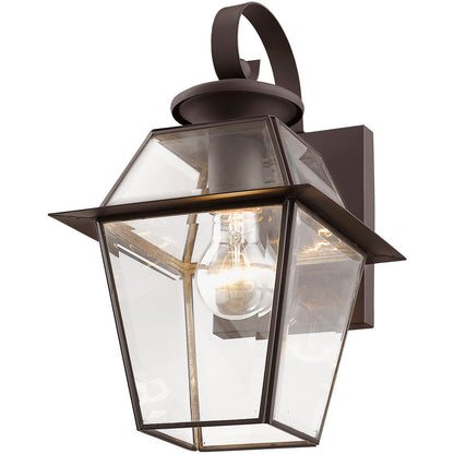 Livex Lighting Westover Collection 1 Light Bronze Outdoor Wall Lantern in Bronze 2181-07