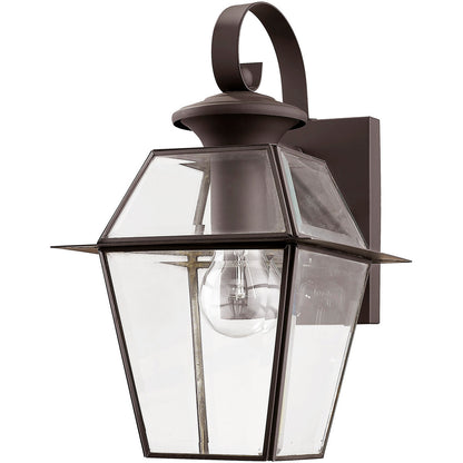 Livex Lighting Westover Collection 1 Light Bronze Outdoor Wall Lantern in Bronze 2181-07